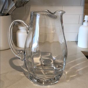 Williams Sonoma Glass Pitcher